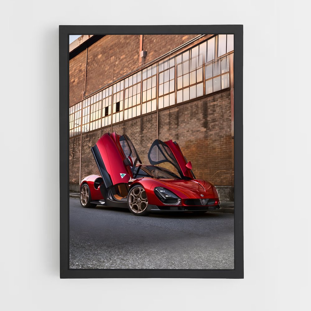 Poster Route Écarlate – affiche Alfa Romeo (vue 2)